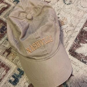 Nashville Embroidered Tan Cap